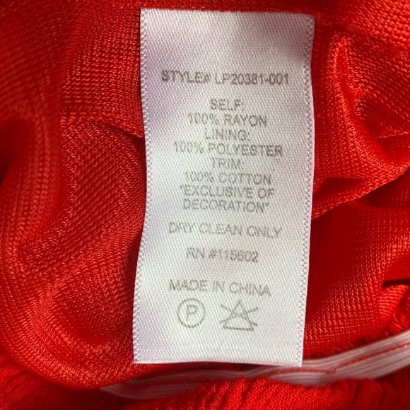 Lush : red rayon romper - Picture 12 of 13